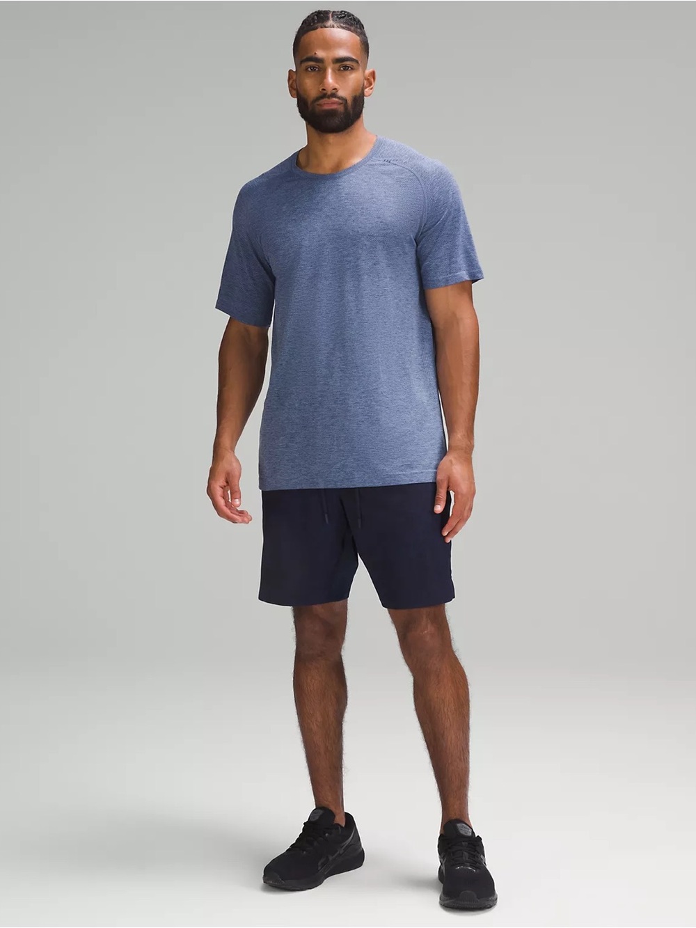 Lululemon Metal Vent Tech 2.0 Shirt Midnight Shadow Tempest Blue Medium